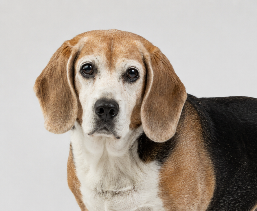 Healthy mature dog representing canine healthspan
