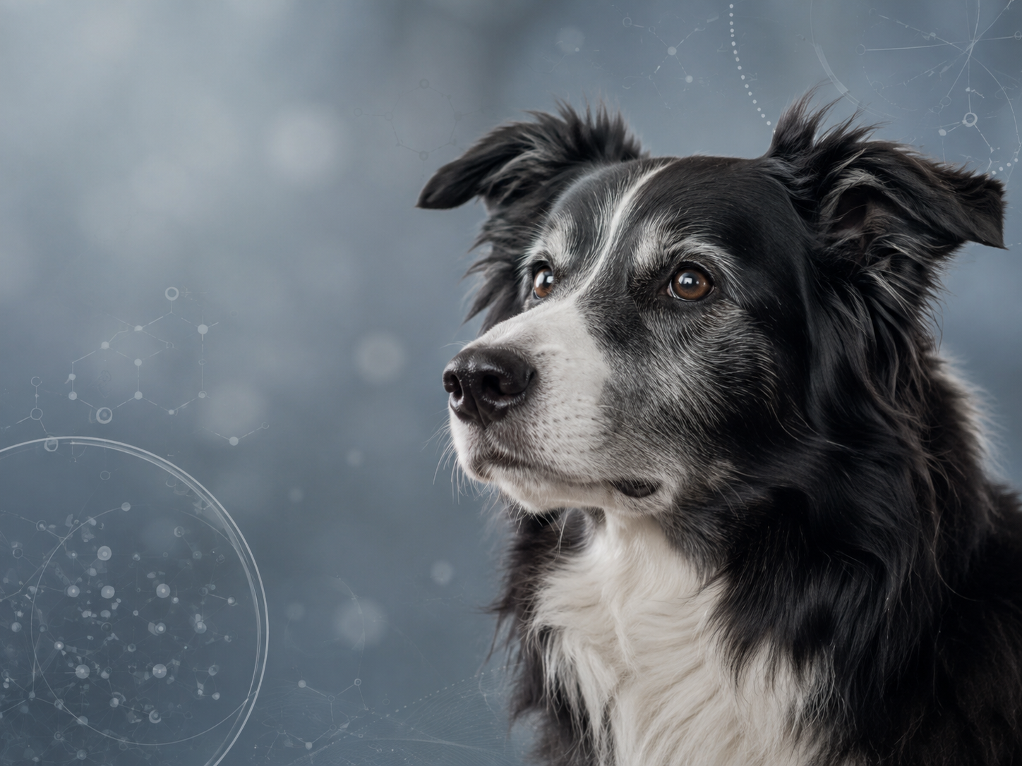 Senior dog representing biomarker research in canine aging